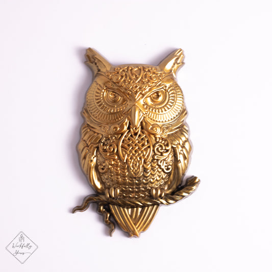 Gold Owl Resin Art