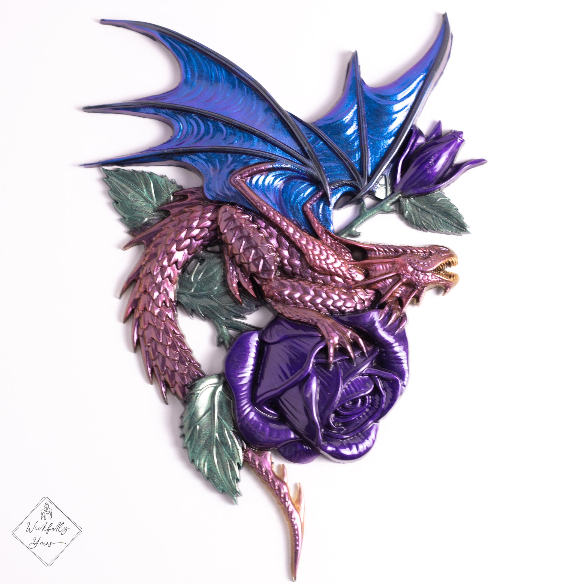 Red dragon Resin art front