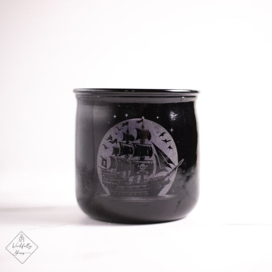 Darkfully scented candle ship front