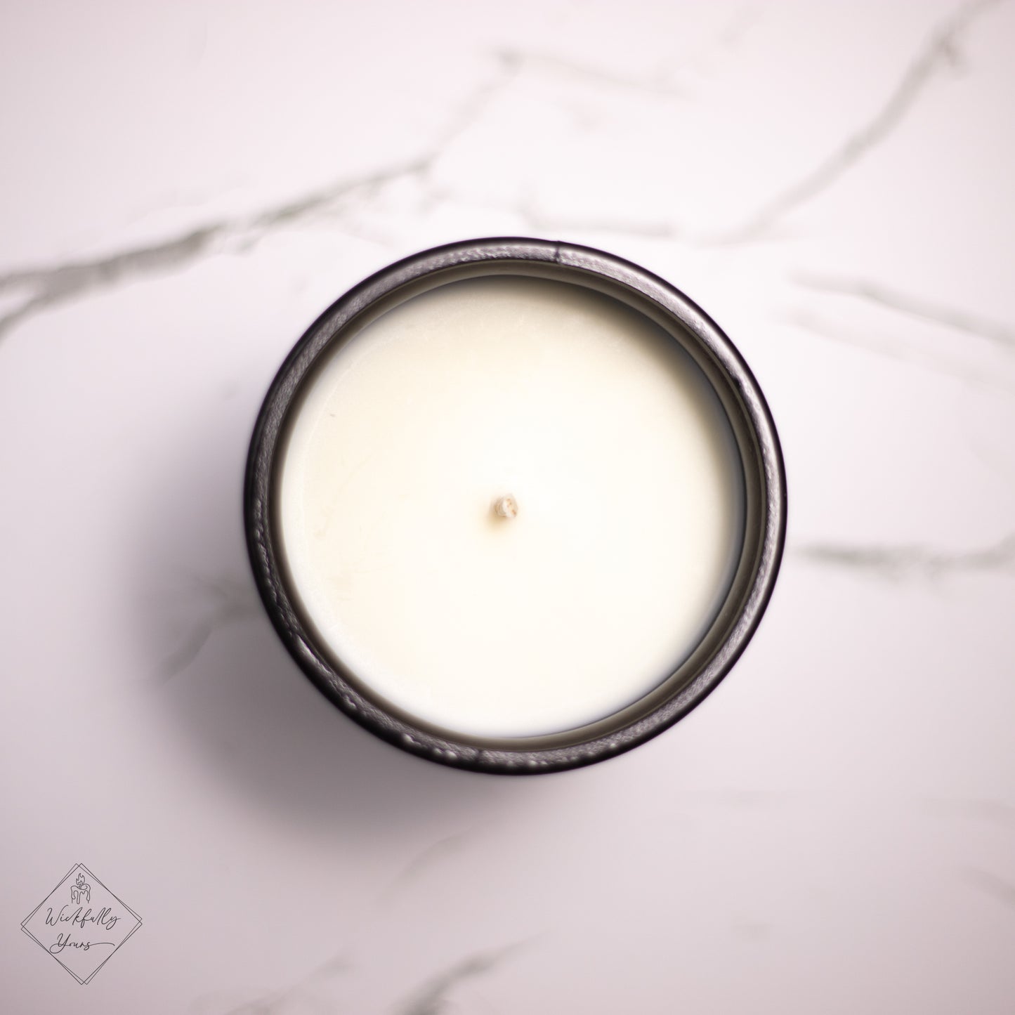 Blissfully scented candle top