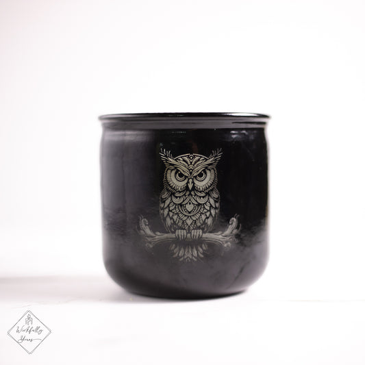 Hootfully scented candle front