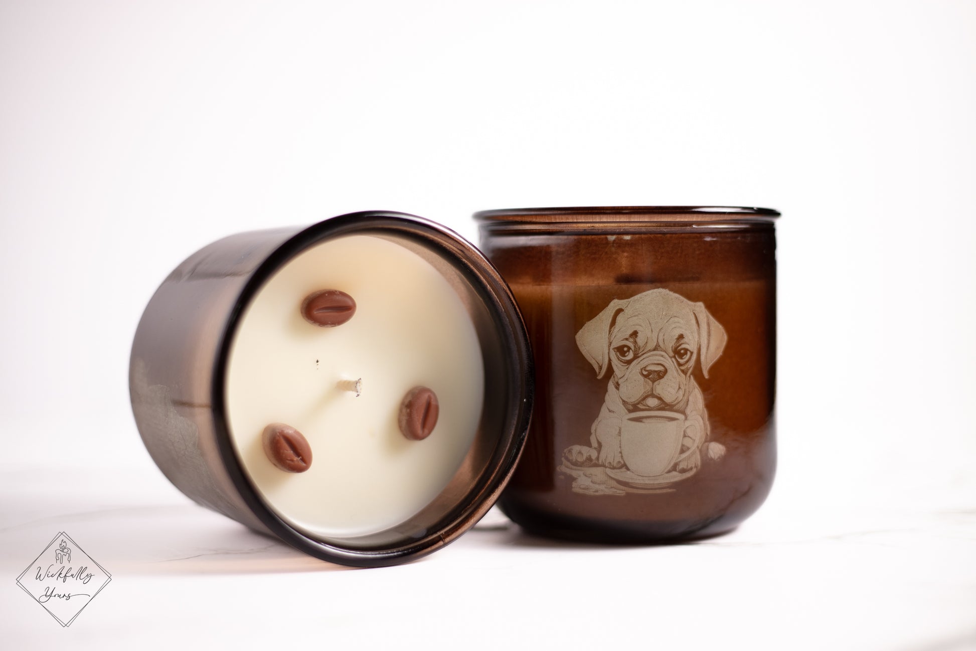 Wakefully scented candle dog profile