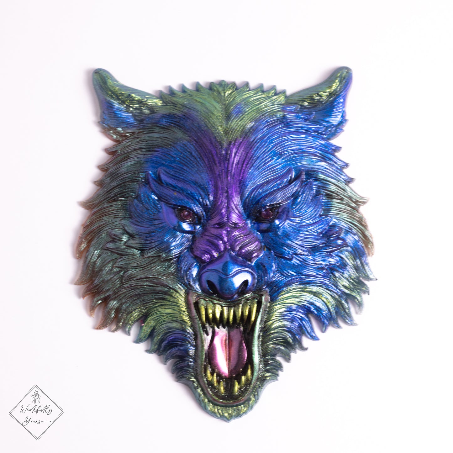 Blue Wolf Resin Art